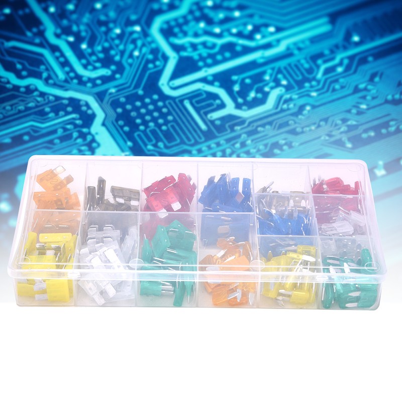 220 Pcs Blade Fuse Kit Small Standard Car Fuse Assortment