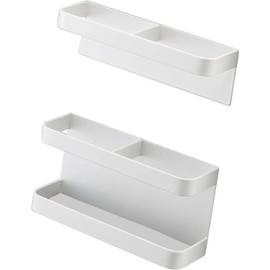 Ejoyous Soporte de Paraguas Magnético de Moda y sin Punzonado de Ajuste de Altura Montado en la Pared con Función de Recordatorio, Fácil de Instalar para Entrada, Hogar, Pasillo del (Blanca Elegante)