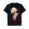 Happy Sun With Bacon Cartoon Character Design T-Shirt