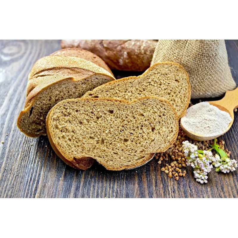 Organic Buckwheat Flour, 4 Pounds - Non-GMO, Kosher, Unbleached, Unbromated,