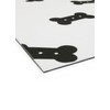 FloorPops Bones Black and White Washable Mat, FPW6129