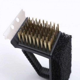Grill Plate Cleaning Brush Steel Scrubber Steel Plate Scrubber 2ea