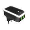 Celly 2 USB Ports with LED Light, Fast Charge 2.4A