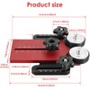 Abizarch Double Wheel Bearing Stock Roller Aluminum Alloy Woodworking Stock