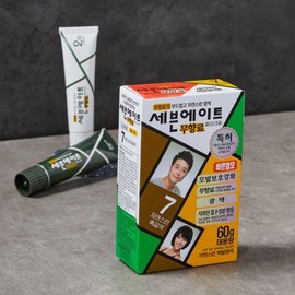Seven Eight 세븐에이트 무향 7호 자연스런 흑갈색 염색약 (60g) Seven Eight Odorless No. 7 Natural Dark Brown Hair Dye (60g)
