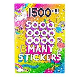 1500+ Stickers, Kawaii Y2K Sticker Book with Positivity Quotes, Sweet Treats, Unicorns, Fun Craft Stickers, Cute Gifts for Girls Kids Teens Adults