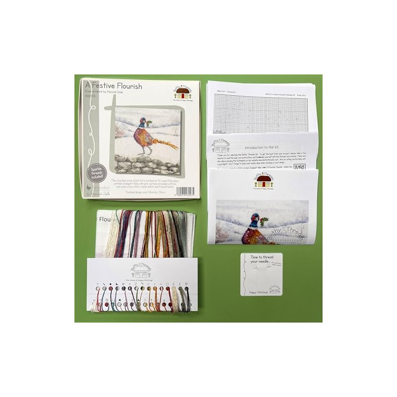 Bothy Threads Counted Cross Stitch Kit - A Festive Flourish