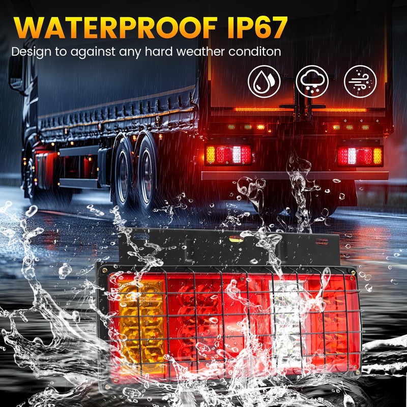 Ourbest Truck Trailer Tail Lights Bar Kit, Stop Turn Signal