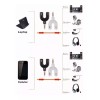 Huaxin Mayoreo 20pzs Divisor De Audio 3.5mm Micrófono Audifonos