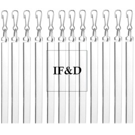 Fabrics and Drapes - 12 pack - 30 Inch (2 1/2 foot) Flexible Clear Acrylic Lucite Drapery Curtain Pull Wands - For Easy Open and Closing of Window Treatments #0288