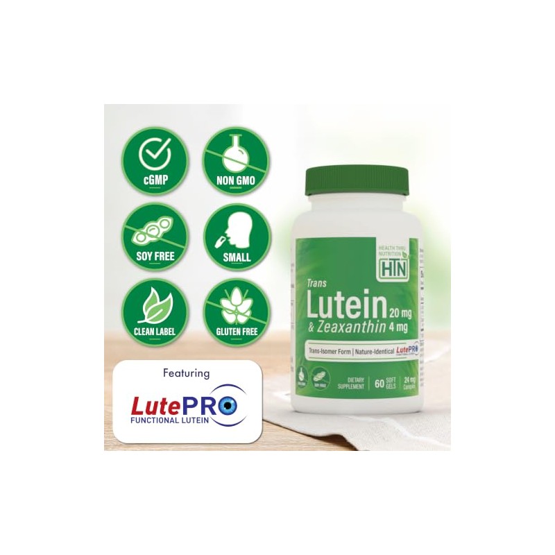 Health Tru Nutrition | Lutein 20 MG, 60 Caps |