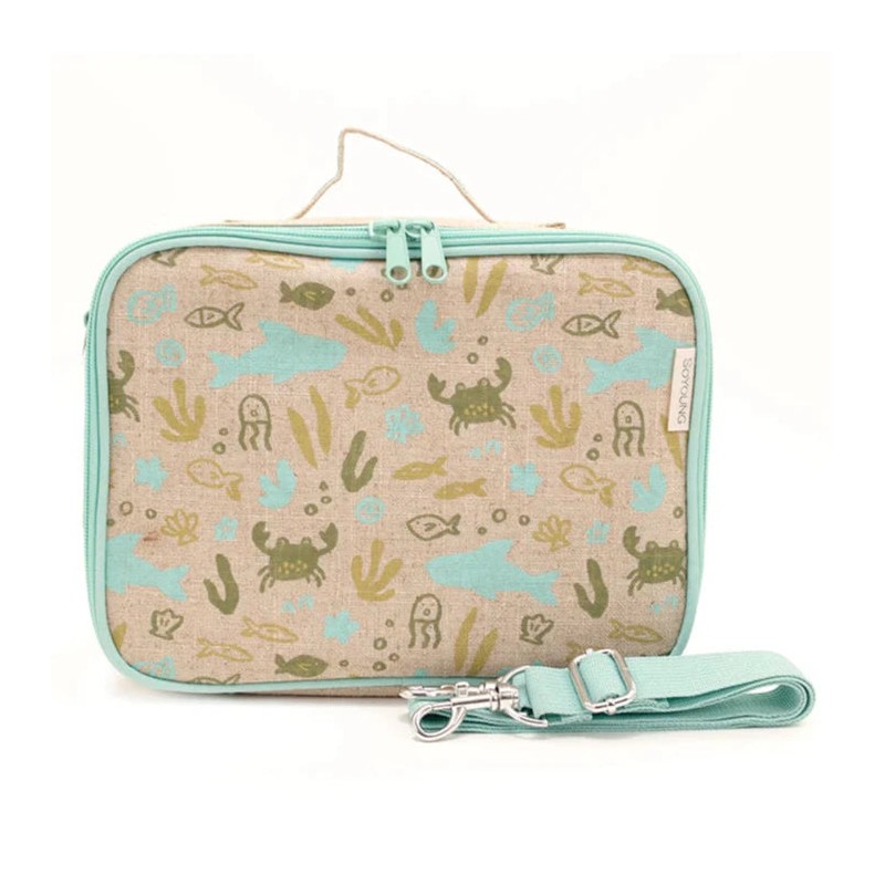 SoYoung Insulated Lunch Box - Toxin Free Lining, Washable Linen