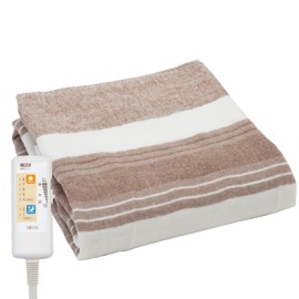 Koden CWS403B-BG Electric Blanket Layer, 51.2 x 31.5 inches (130 x 80 cm), Brown, Washable, Antibacterial, Deodorization, Good Morning Timer, Room Temperature Sensor, 12hOFF, Slide Temperature Control, Dust Mites Extermination