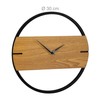 Relaxdays Wall Clock Wood Look Modern Analogue Clock for Kitchen,