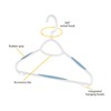 Whitmor Slim Sure-Grip Hangers with Swivel Hook - White and
