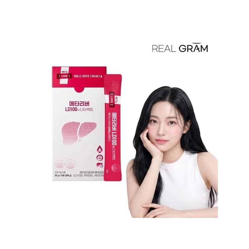 Realgram [리얼그램] [메타리버] LD100 다이렉트 20g x 15포 (300g) 1박스