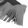 2pcs Motorcycle Retro Foot Pedal Saddlebag Craft Artificial Leather Fringe(Black)