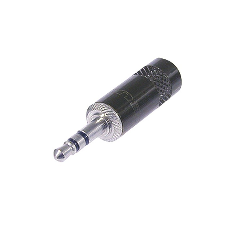 REAN Black/Silver/Gold NYS231B 3.5 mm Stereo Jack Socket