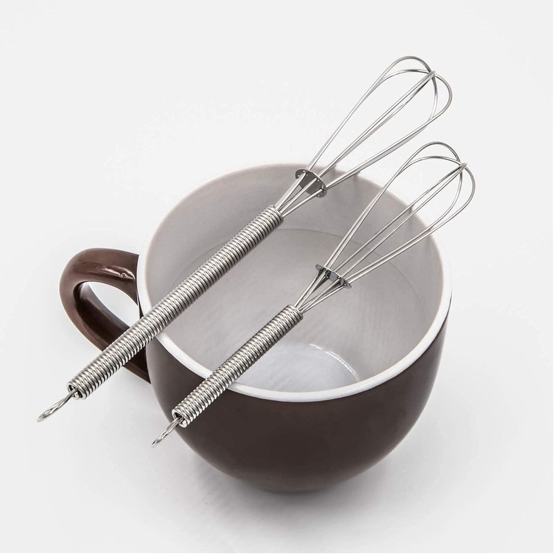 Wingsflying 4 Pack Mini Wire Kitchen Whisks Small Egg Whisk
