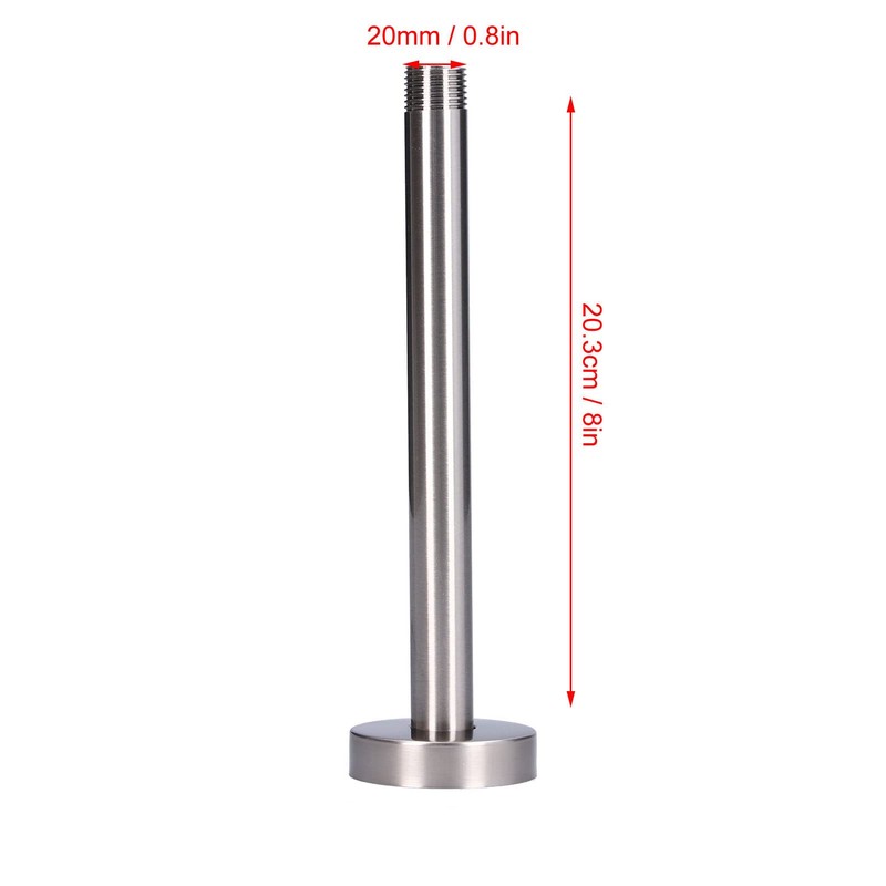 Ceiling Mounted Shower Arm, NPT 20 mm 8 Inch Stainless