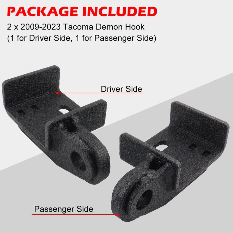 Tacoma Front Tow Hooks, Demon Brackets Shackle Mounts Compatible with