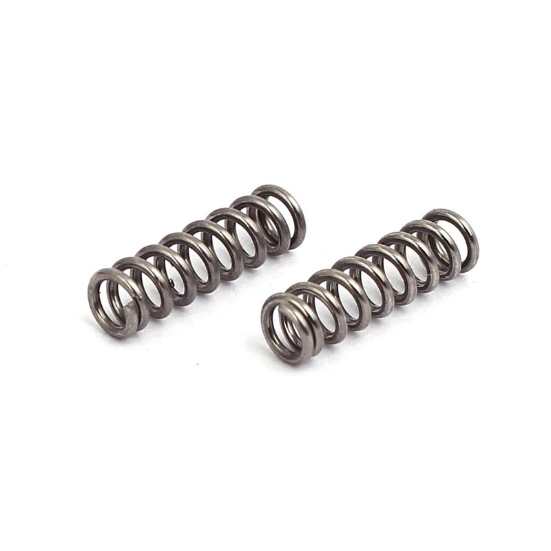 uxcell Compression Spring,304 Stainless Steel,3mm OD,0.5mm Wire Size,10mm Free Length,Silver