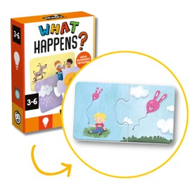 Headu What Happens, Educational Toys for Boys and Girls Ages 3-6 Years Old, Preschool Learning Toys, Teacher Homeschool Supplies, Birthday