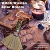 Xuoxeji Xuoxeji Crystal Witch Wiccan Altar Broom,Witchcraft Witches Pagan Altar