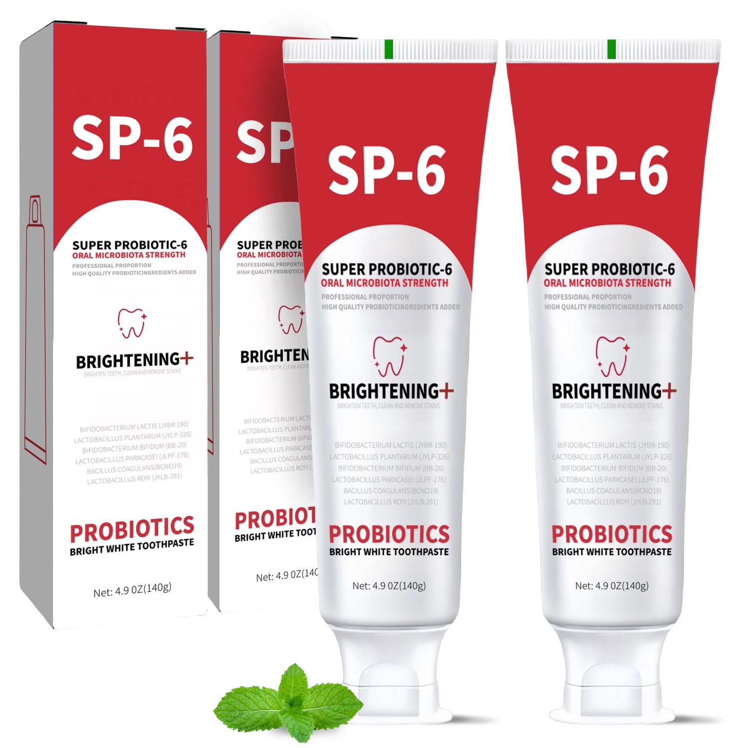 Sp-6 Probiotics Whitening & Brightening Toothpaste - Sp6 Ultra Tooth ...