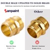 Sanpaint Garden Hose Connector, Male to Male Hose Adapter, 2