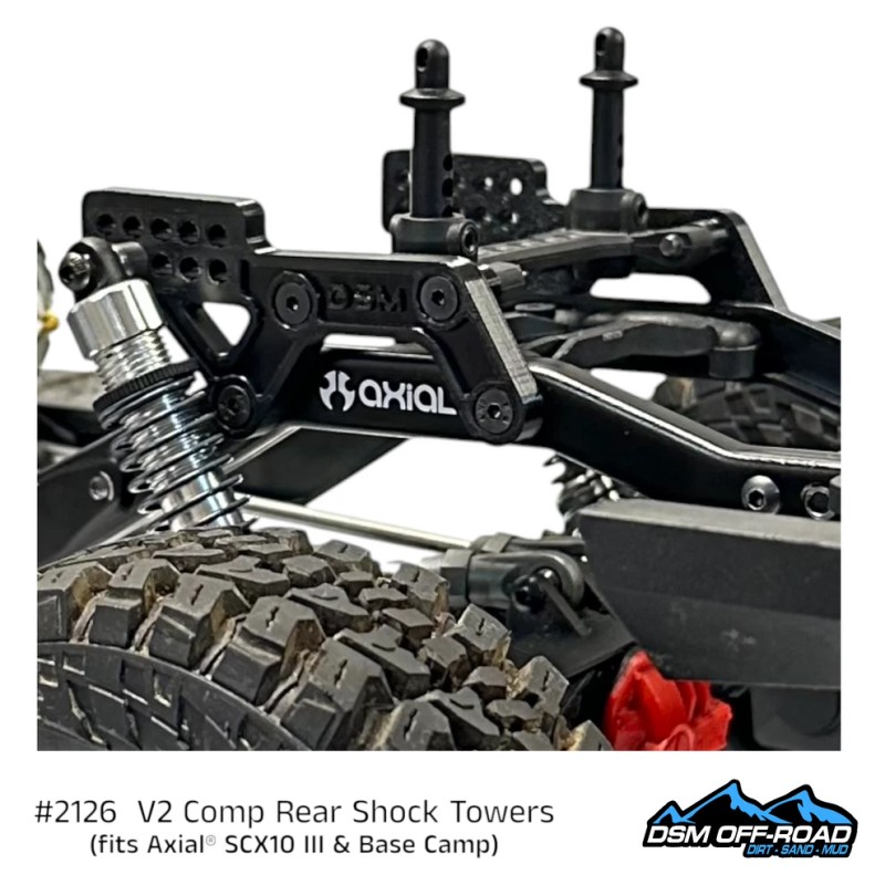 For Axial V2 Rear Comp Shock Towers (fits Axial® SCX10