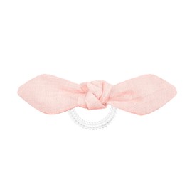 Invisibobble Bowtique "Lemming Go" Duo Set Hair Bow I 2 x Hair Scrunchies Bow Pink White I Hair Accessories for Girls and Women I Limited Collection Nordic Breeze