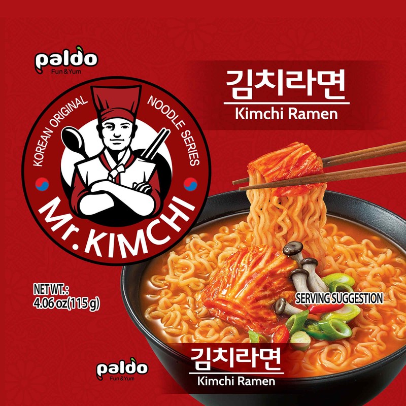 Paldo Mr Kimchi King Cup Noodle Instant Ramen 3.88oz (Pack