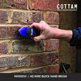 COTTAM Steel Wire Hand Block Heavy Duty | Wire Scrubber | Heavy Duty Wire Brush | Wire Scrubbing Brush for Rust Removal & Paint Removal | Wire Brush For Cleaning