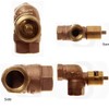 Hearth Products Controls (HPC 1/2-Inch Angled Gas Fire Pit Shut Off Valve Kit (MABB), Polished Brass Flange and Key
