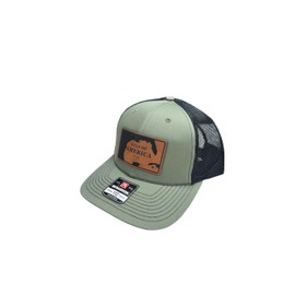 Gulf of America Patch Trucker Hat, Adjustable Mesh Snapback (US, Alpha, One Size, Loden/Black)