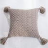 4 PCS Khaki Tassels for Crafts, Handmade Hanging for Pillow