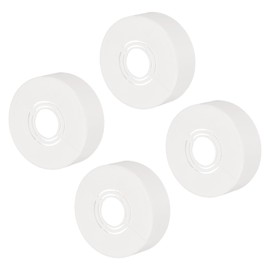 sourcing map 4pcs Shower Arm Flange 70mm/2.8" OD Escutcheon Plate ABS Round Plumbing Cover Plates for 20mm/0.8" Dia Water Pipe Faucet Decoration, White