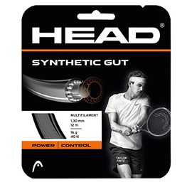 HEAD Synthetic Gut Tennis String Full Set, 17 Gauge, Black, 40 Foot Length