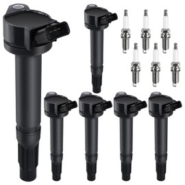 6pcs Ignition Coil & Spark Plug Fit for Toyota Camry Sienna Avalon Highlander RAV4 Lexus RX350 IS350 ES350 3.5 2007 2008 2009 2010 2011 2012 2013 2014 2015 3.5L V6 Coil Pack Replaces# C1601 UF487