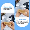2Pcs Wooden Nail Brush for Cleaning Fingernails Two-Sided Wooden Fingernail