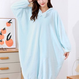 Women's Body Towel Hooded Overfit Shower Sauna Robe Bath Beige FREE