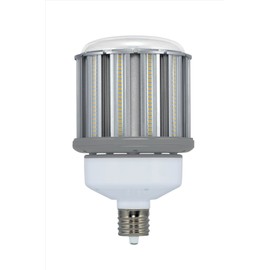 Satco S9395 80 Watt (320 Watt HID Equivalent) 10,640 Lumens Length 9.25 inches Diameter 5.87 inches Non-Dimmable LED Natural Light 5000K Mogul Extended Base Ballast by-pass 100-277V