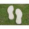 Feet Footprints Plastic Craft Mold Set to use with concete