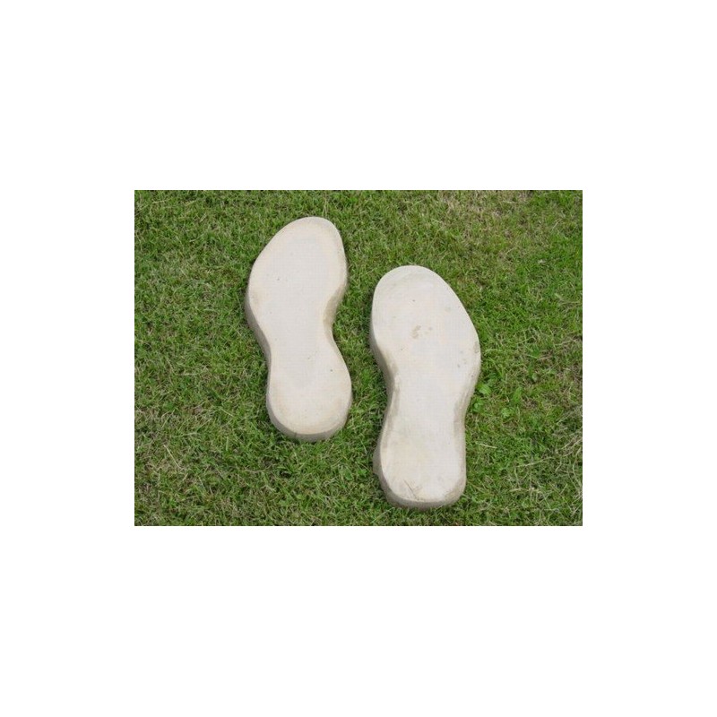 Feet Footprints Plastic Craft Mold Set to use with concete