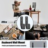 Keyboard Wall Mount Storage,Metal Wall Hanger Rack with Adhesive &