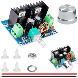 DAOKAI XL4016E1 DC-DC Wandler DC 4-40V bis DC 1.25-36V 8A Buck Converter Spannungsregler PWM-Netzteil Einstellbar 200 W High Power Efficiency Step Down(2 Stück)