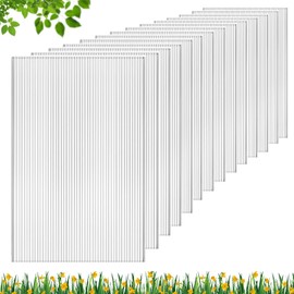 DGSL 14 Pcs Polycarbonate Greenhouse Panels, 4' x 2' x 0.32'' Twin-Wall Panels, Polycarbonate Sheet for All Weather Outdoor Garden and Greenhouse Covering