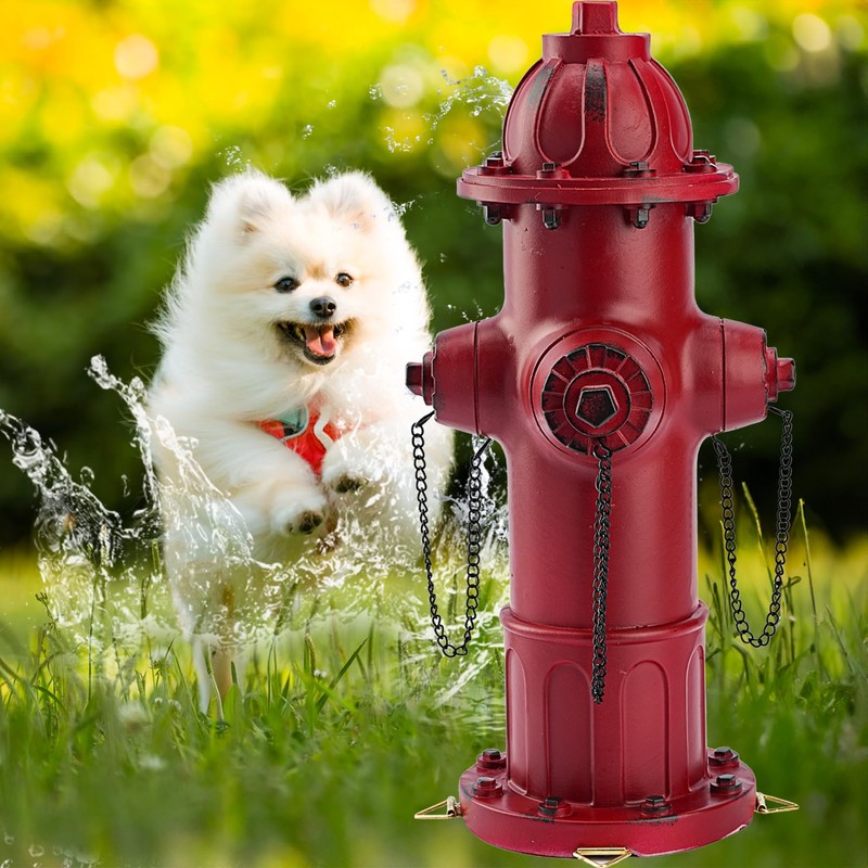 Teaeeno Fire Hydrant for Dog to Peed on Outdoor Statue,13.2