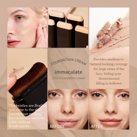 Base De Maquillaje Conceal Skin + Pincel Natural 3 Colores